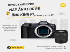 Combo máy ảnh Canon EOS R8 + Ống kính Canon RF 24-105mm f/4-7.1 IS STM