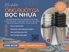 Ống Ruột Gà Lưới Bện Inox - Ống luồn dây điện bọc nhựa, Đầu nối phụ kiện ống luồn dây điện