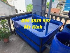 Thùng nhựa chữ nhật 750 lít, tank nhựa nuôi cá, trồng rau, làm bể bơi, đựng hóa chất - 096 3839 597 Ms Kính