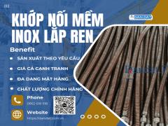 Khớp Nối Mềm Inox Lắp Ren| Khopnoimem, Khớp nối mềm inox lắp rắc co