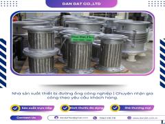Khớp nối mềm inox nối bích, khop noi mem, khớp chống rung