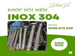 Khớp Nối Mềm Inox Nối Bích/ Khớp Nối Mềm Cho Mau Phát Điện/ Khớp Chống Rung Inox Cho máy Bơm