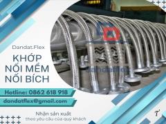 Khớp nối mềm nối ren, khớp nối mềm nối bích, khớp nối inox chịu nhiệt, flexible hose