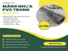 màng nhựa pvc trong suốt không phun bột 1.0mm