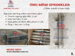 Ống mềm cấp nước đầu phun sprinkler, ống mềm PCCC