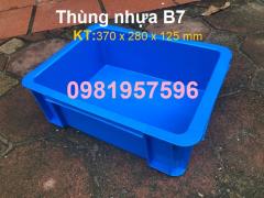 Thùng nhựa B7, khay nhựa có nắp, khay nhựa B7, thùng nhựa đựng linh kiện