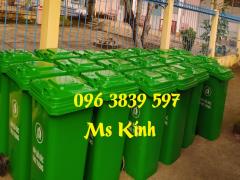 Thùng rác nhựa 120 lít giá rẻ sẵn hàng số lượng lớn, giao hàng toàn quốc - 096 3839 597 Ms Kính