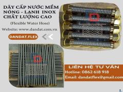 Dây cấp bình nóng lạnh inox chịu nhiệt chịu áp phi 21 sẵn hàng