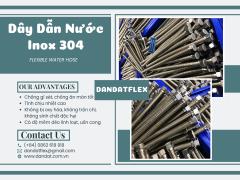 Dây dẫn nước nóng lạnh inox 304, Dây dẫn nước inox chịu nhiệt, Dây cấp nước nóng lạnh vòi Lavabo