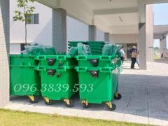 Bán thùng rác 660L nhựa HDPE có 4 bánh xe giá tốt tại Quận 8  / lh 0963.839.593 Ms.Loan