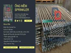 Ống mềm Sprinkler D25 ( khớp nối mềm cấp nước đầu phun )