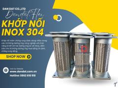 Khớp nối inox chống rung, khớp nối mềm inox nối bích, khớp nối giảm chấn inox 304