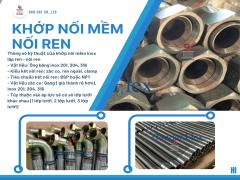 Khớp Nối Mềm Inox Nối Ren, Khớp nối mềm nối bích chịu nhiệt, Khớp nối mềm inox 304 – inox 316 nối ren