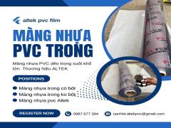 màng nhựa pvc trong suốt không phun bột 1.0mm